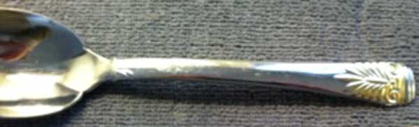 Rosetta Gold (Stainless, Gold Accent) Tablespoon (Serving Spoon)