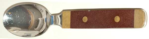 Scandia-Red (Stainless, Gold Accents) Place/Oval Soup Spoon
