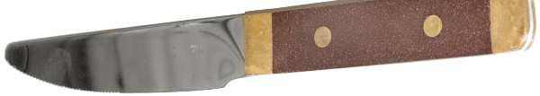 Scandia-Red (Stainless, Gold Accents) New French Hollow Knife