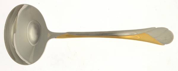 Sweet Pea Gold (Stainless, Gold Accent) Solid Gravy Ladle