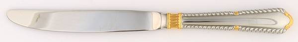Tiara Gold (Stainless, Gold Accent) Modern Hollow Knife