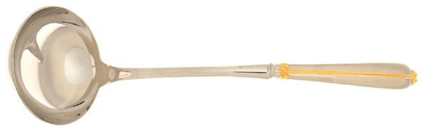 Trapunto D'Oro (Stainless) Soup Ladle with Stainless Bowl HC