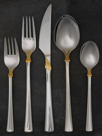 Verona Gold (Stainless) 5 Piece Place Setting