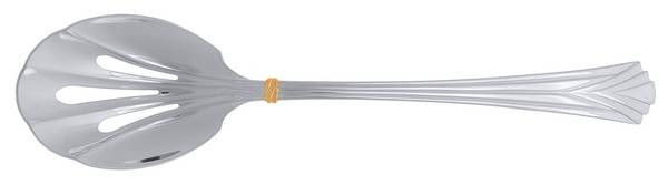 Vista Gold (Stainless, Gold Accent) Pierced Tablespoon (Serving Spoon)