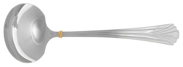 Vista Gold (Stainless, Gold Accent) Solid Gravy Ladle
