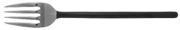 Zena-Black (Stainless) Individual Salad Fork