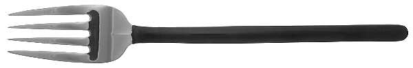 Zena-Black (Stainless) Fork