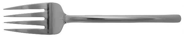 Zena (Stainless) Medium Solid Cold Meat Serving Fork