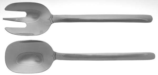Zena (Stainless) (2 Pc) Solid Salad Set