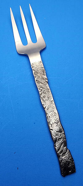 Crumple (Stainles) Large Solid Cold Meat Serving Fork