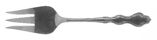 Ophelia (Stainless) Medium Solid Cold Meat Serving Fork