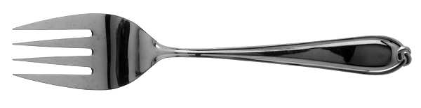 Bow Knot (Stainless) Medium Solid Cold Meat Serving Fork
