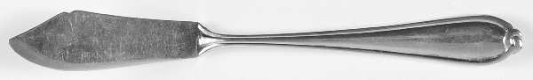 Bow Knot (Silverplate) Flat Handle Master Butter Knife