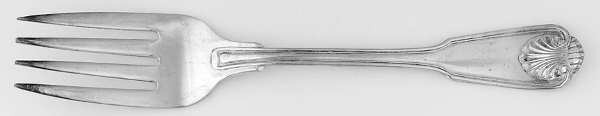 MNF2 (SILVERPLATE) Medium Solid Cold Meat Serving Fork
