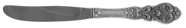 Valdres (Sterling) Modern Hollow Butter Spreader (Stainless)