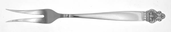 Vidar (Silverplate) Large Solid Cold Meat Serving Fork