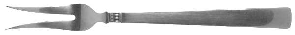 Prince Harald (Sterling) Medium Solid Cold Meat Serving Fork