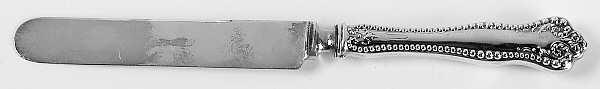 20th Century (Sterling, 1890) Blunt Hollow Knife with Bolster