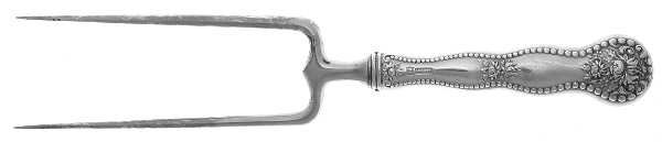 Adolphus (Sterling, 1904, No Monograms) Large Joint/Roast Holder Fork
