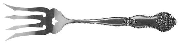 Adolphus (Sterling, 1904, No Monograms) Small Chipped Beef Fork