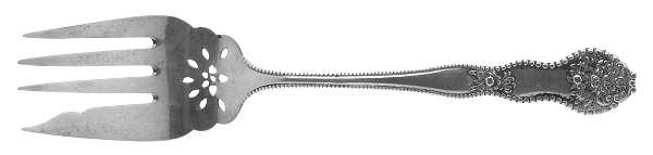 Adolphus (Sterling, 1904, No Monograms) Small Solid Cold Meat Serving Fork