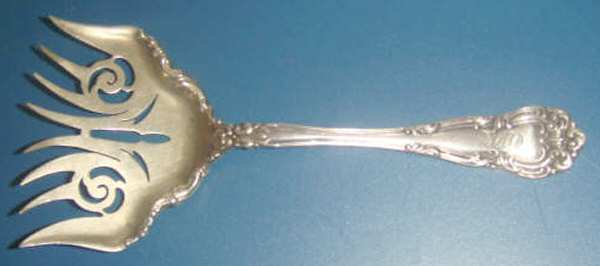 Angelo (Sterling, 1910) Large Solid Tined Sardine Serving Fork