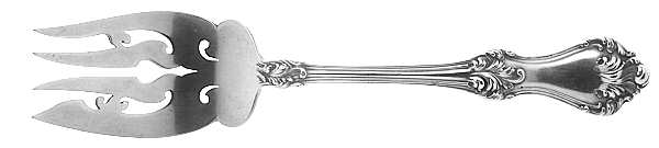 Corinthian (Sterling, 1891) Small Solid Cold Meat Serving Fork
