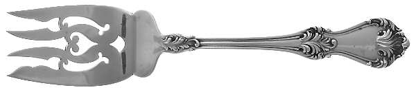 Corinthian (Sterling, 1891) Medium Solid Cold Meat Serving Fork