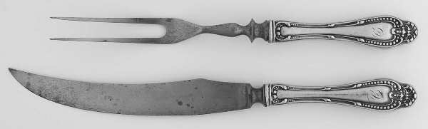 Florence (Sterling, 1905) Small 2-Piece Steak Carving Set w/Stainless Blade