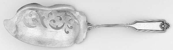 George Washington (Sterling, 1909) Large Solid Pierced Fish Knife