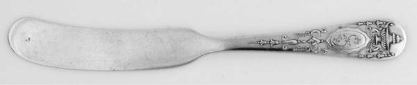 Kenwood (Sterling, 1915) Monogram Flat Handle Butter Spreader