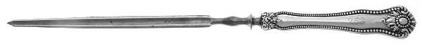 Lexington (Sterling, 1900) Large Roast Knife Sharpener wSteel Rod