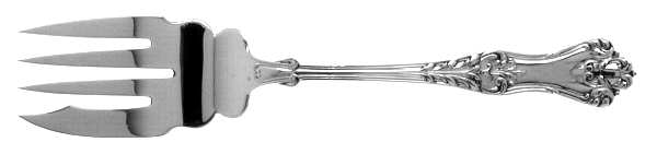 Monarque (Sterling, 1899) Small Solid Cold Meat Serving Fork