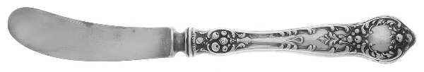 Pomona (Sterling, 1907) Thick Butter Spreader Hollow Paddle,Slvp Blade