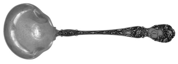 Rose (Sterling, 1910) Monogramed Solid Piece Gravy Ladle