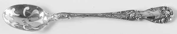 Rose (Sterling, 1910) Pierced Bowl Short Handle Olive Spoon
