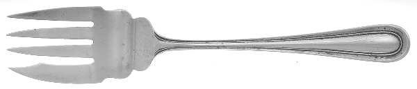 Sedgwick (Sterling, 1905) Small Solid Cold Meat Serving Fork