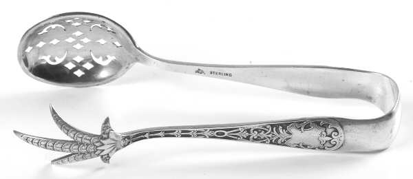 Sheraton (Sterling, 1906-1912, No Monograms) Large Ice Serving Tongs