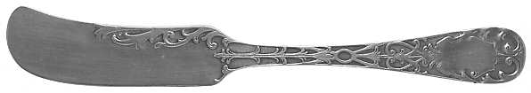 Sheraton (Sterling, 1906-1912, No Monograms) Flat Handle Butter Spreader
