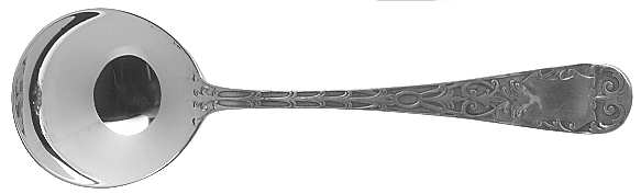 Sheraton (Sterling, 1906-1912, No Monograms) Round Bowl Soup Spoon (Gumbo)