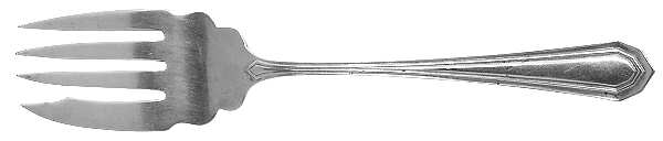Sulgrave (Sterling, 1911) Small Solid Cold Meat Serving Fork