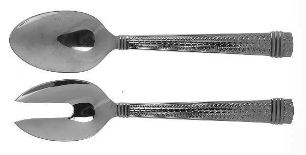 Palatial (Stainless) (2 Pc) Solid Salad Set