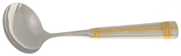 Palatial Gold Gravy Ladle with No Spout Stainless Bowl HC