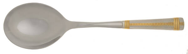 Palatial Gold Casserole Spoon with Smooth Stainless Bowl HC