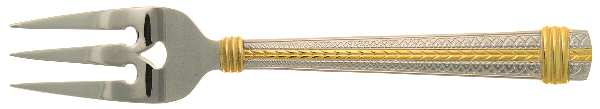Palatial Gold Large Solid Cold Meat Serving Fork