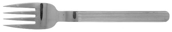 Line (Stainless) Medium Solid Cold Meat Serving Fork