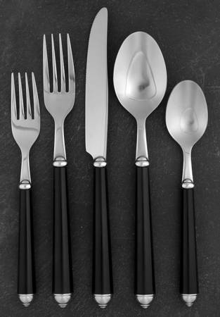 Rondo-Onyx (Stainless) 5 Piece Place Setting