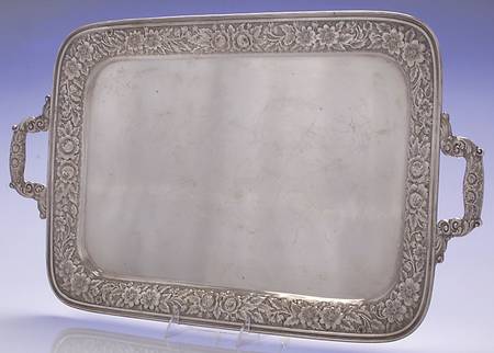 Southern Rose-Chased (Sterling, Hollowware) 20" Waiter Tray