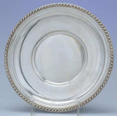 Gadroonette (Sterling, 1938, Hollowware) 9" Sandwich Plate