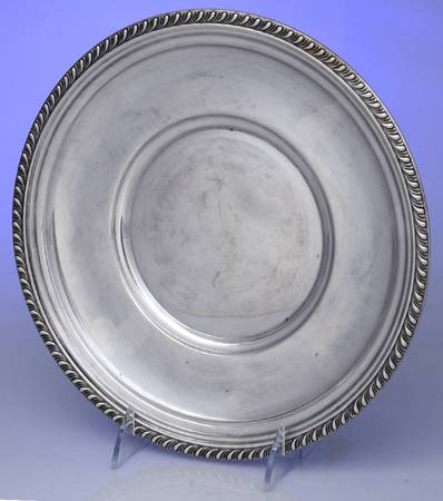 Gadroonette (Sterling, 1938, Hollowware) 10" Sandwich Plate